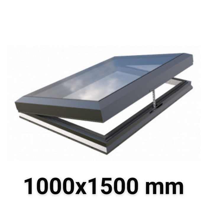 1000 x 1500 mm Electric Opening Skylight | Glass Link | Premium Range