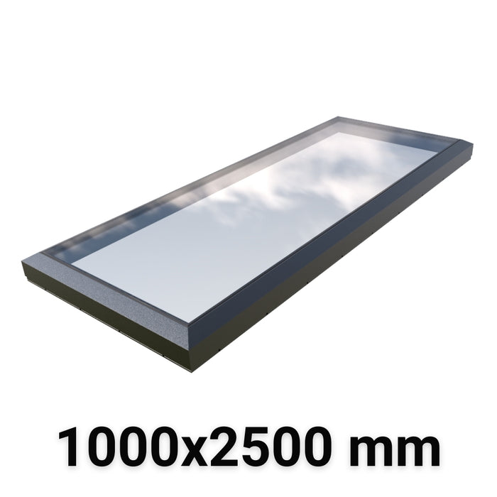 1000 x 2500 mm Fixed Skylight | Glass Link | Premium Range