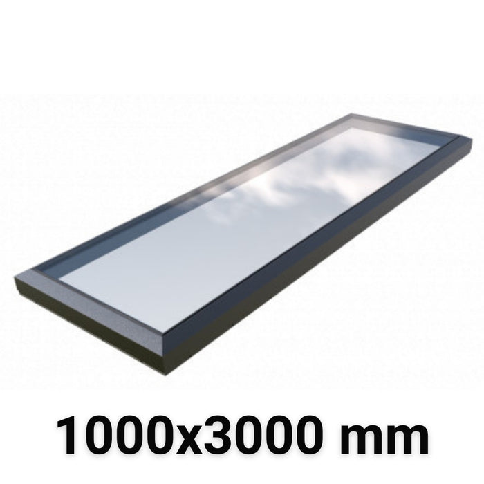 1000 x 3000 mm Fixed Skylight | Glass Link | Premium Range