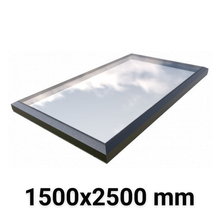 1500 x 2500 mm Fixed Skylight | Glass Link | Premium Range