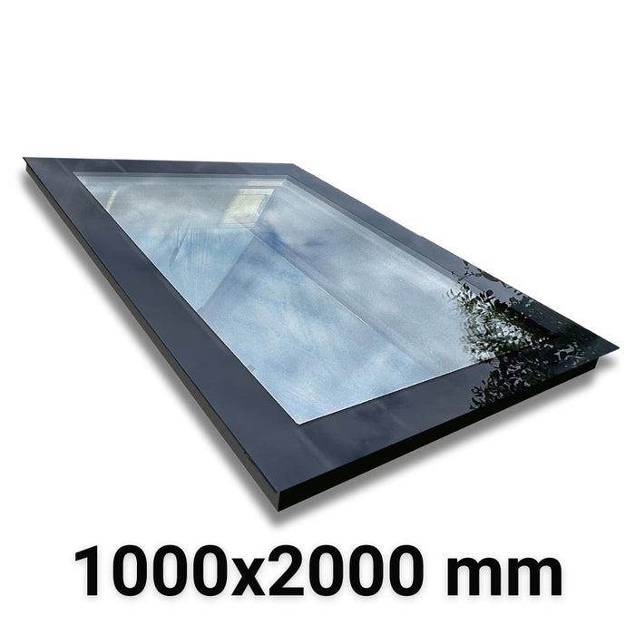 Triple Glazed Frameless Skylight (Flat Roof) 1000 x 2000 mm.
