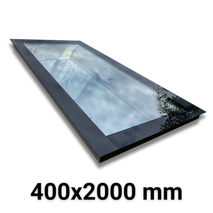 Triple Glazed Frameless Skylight (Flat Roof) 400 x 2000 mm.