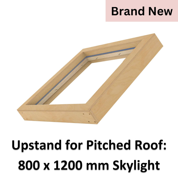 Insulated Upstand 800 x 1200 mm for Skylights (Pitched Roof).