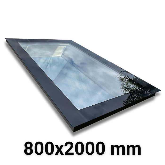 Triple Glazed Frameless Skylight (Flat Roof) 800 x 2000 mm.