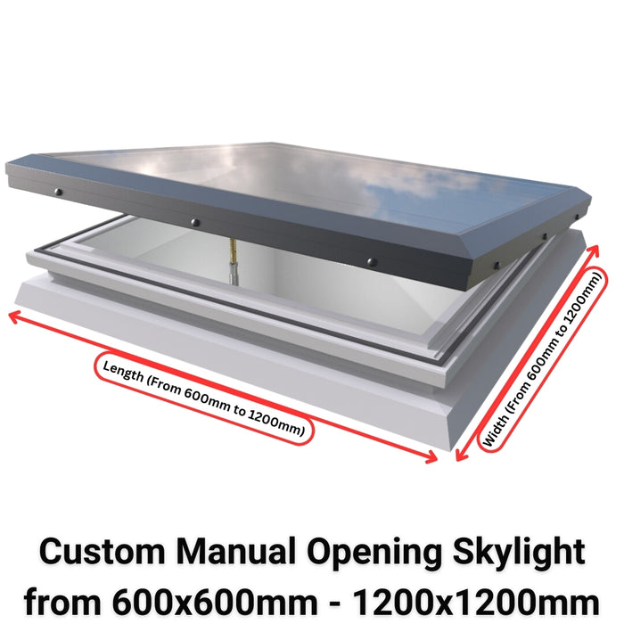 Custom Brett Martin Manual Opening Skylight (Flat Roof).