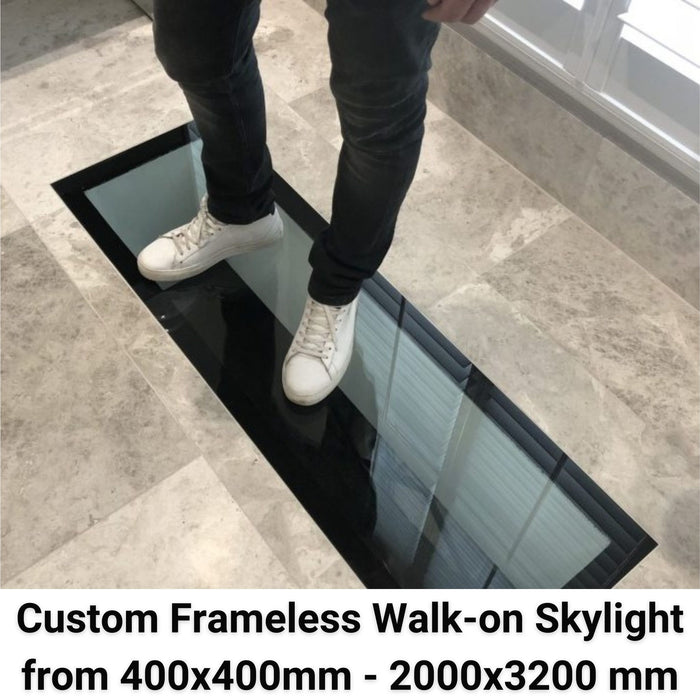 Custom Frameless Walk on Skylight