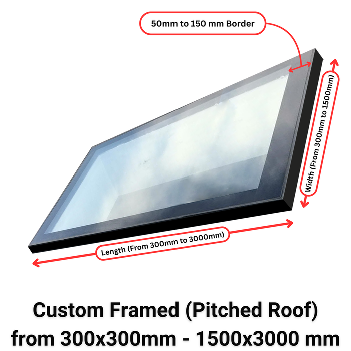 Custom Framed Skylight (Pitched Roof).