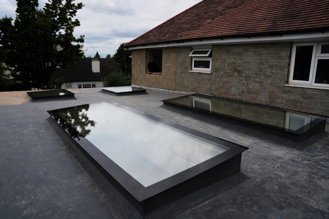 Triple Glazed Frameless Skylight (Flat Roof) 700 x 1700 mm — Skylight Depot